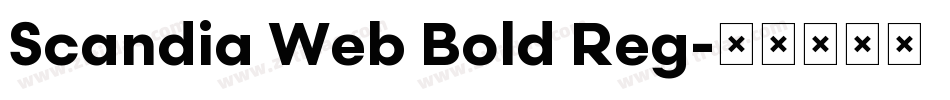Scandia Web Bold Reg字体转换